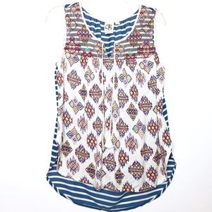 Anthropologie One September Tyndall Printed Top SP